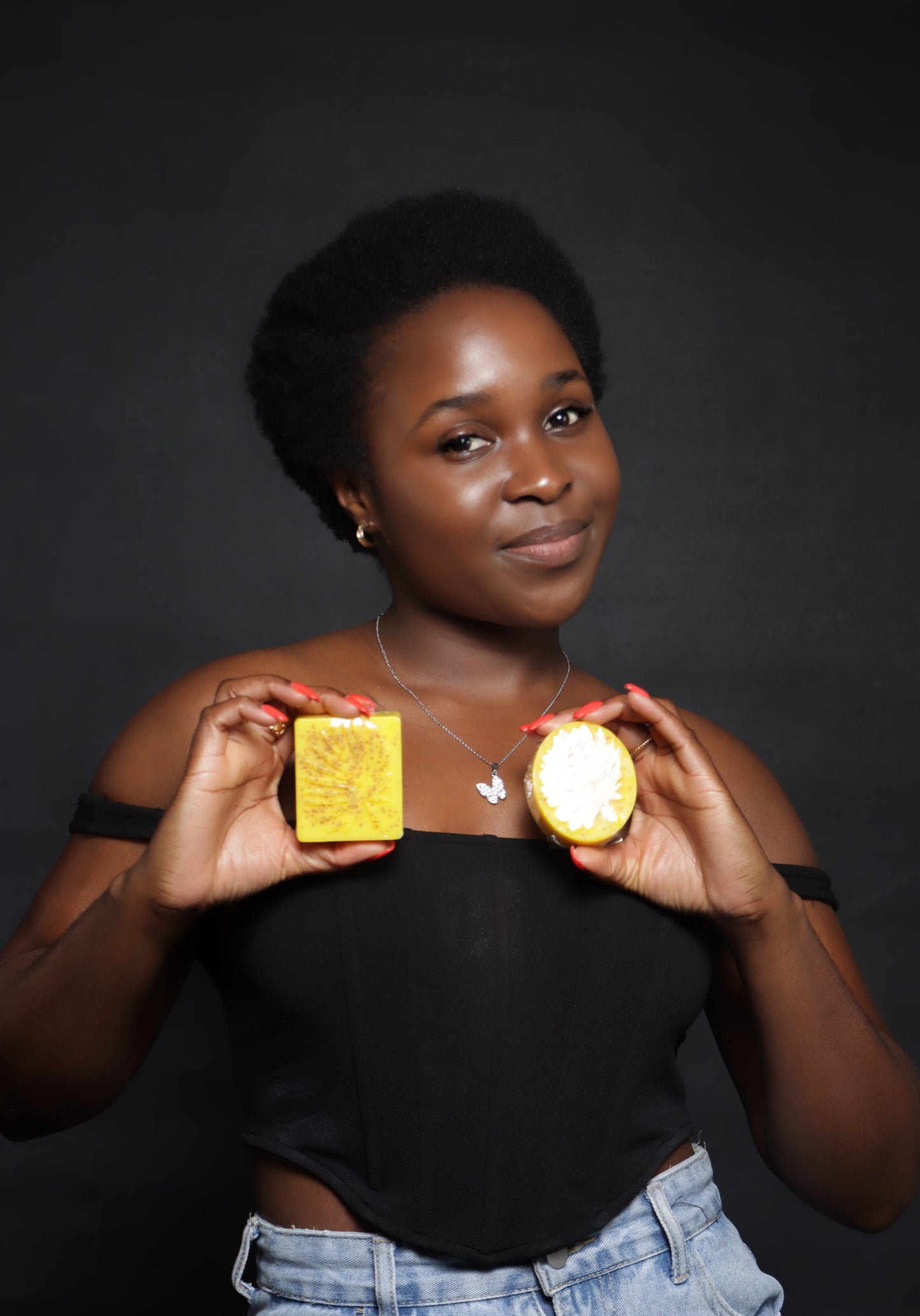 Goat milk soap + turmeric
